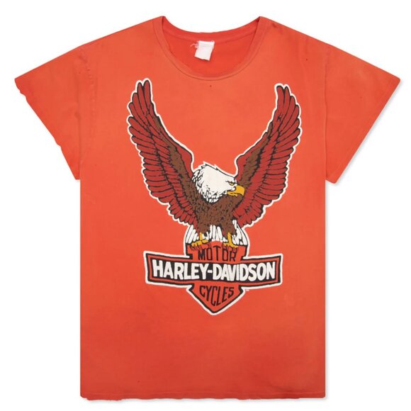 NEW MadeWorn t-shirt - Harley Davidson Motor Cycles - Orange Crush - VERY RARE!